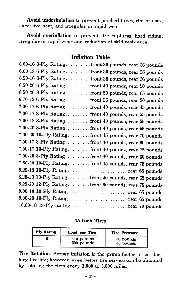 1952 Chevrolet Trucks Operators Manual Page 7